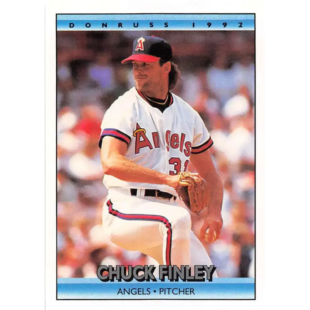 1992 Donruss #255 Chuck Finley NM-MT California Angels Baseball Card - Baseball Card Single