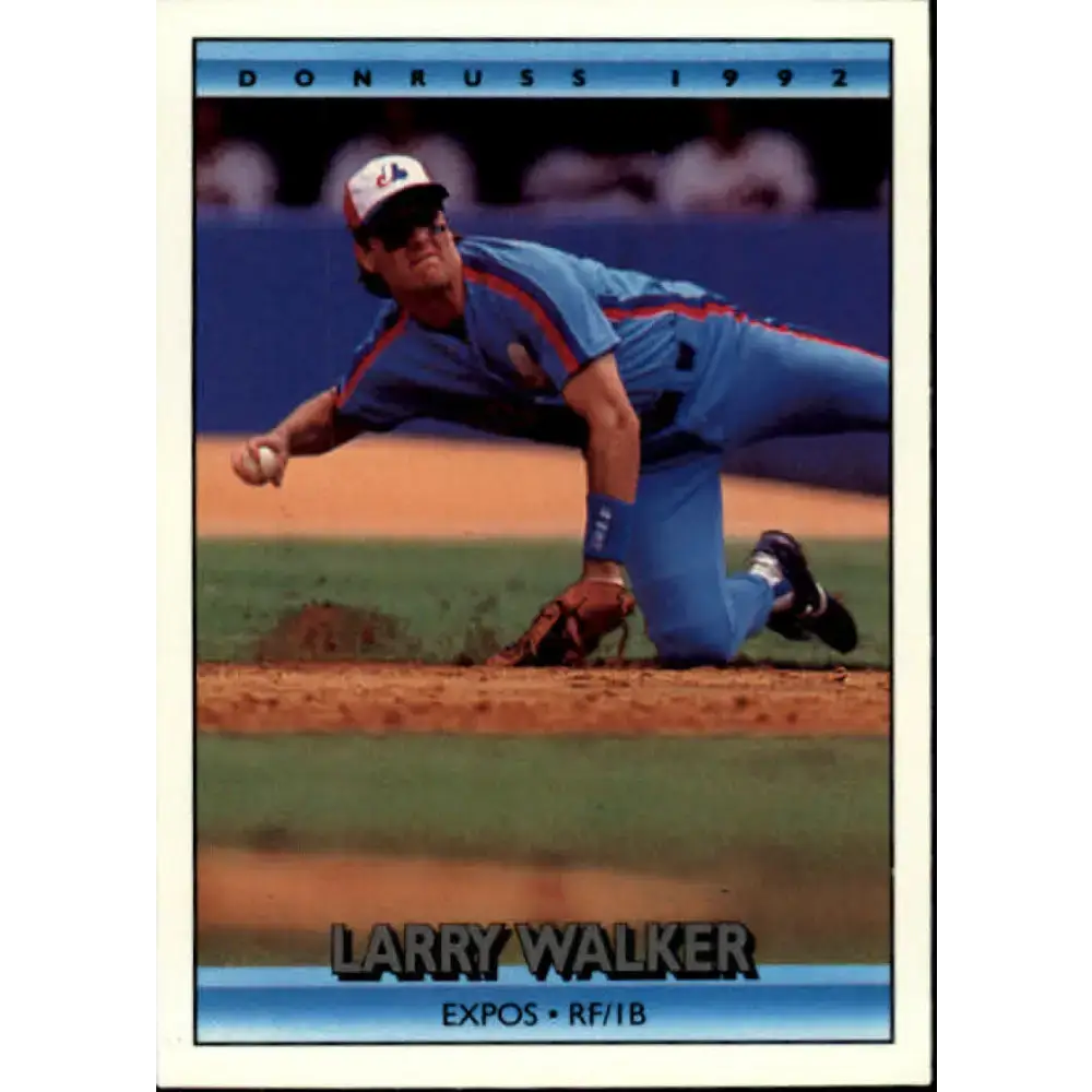 1992 Donruss #259 Larry Walker NM-MT Montreal Expos Baseball Card - Baseball Card Single