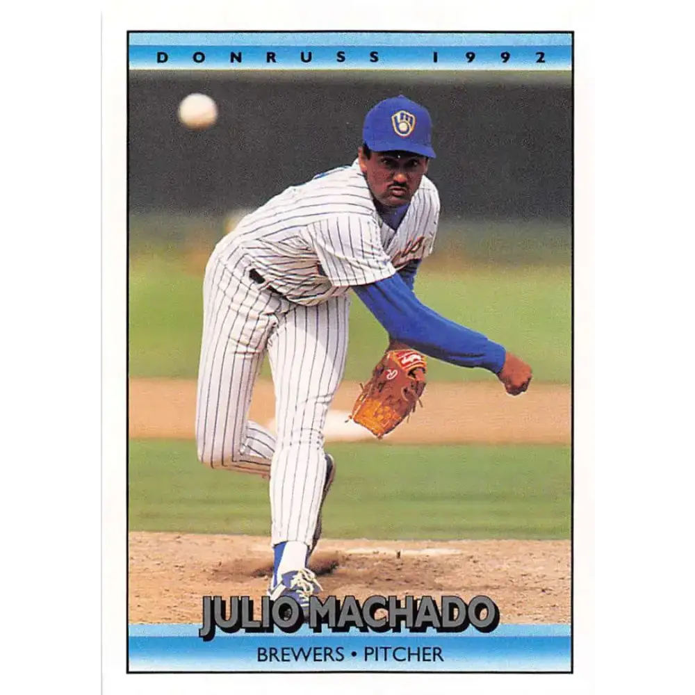 1992 Donruss #262 Julio Machado NM-MT Milwaukee Brewers Baseball Card - Baseball Card Single