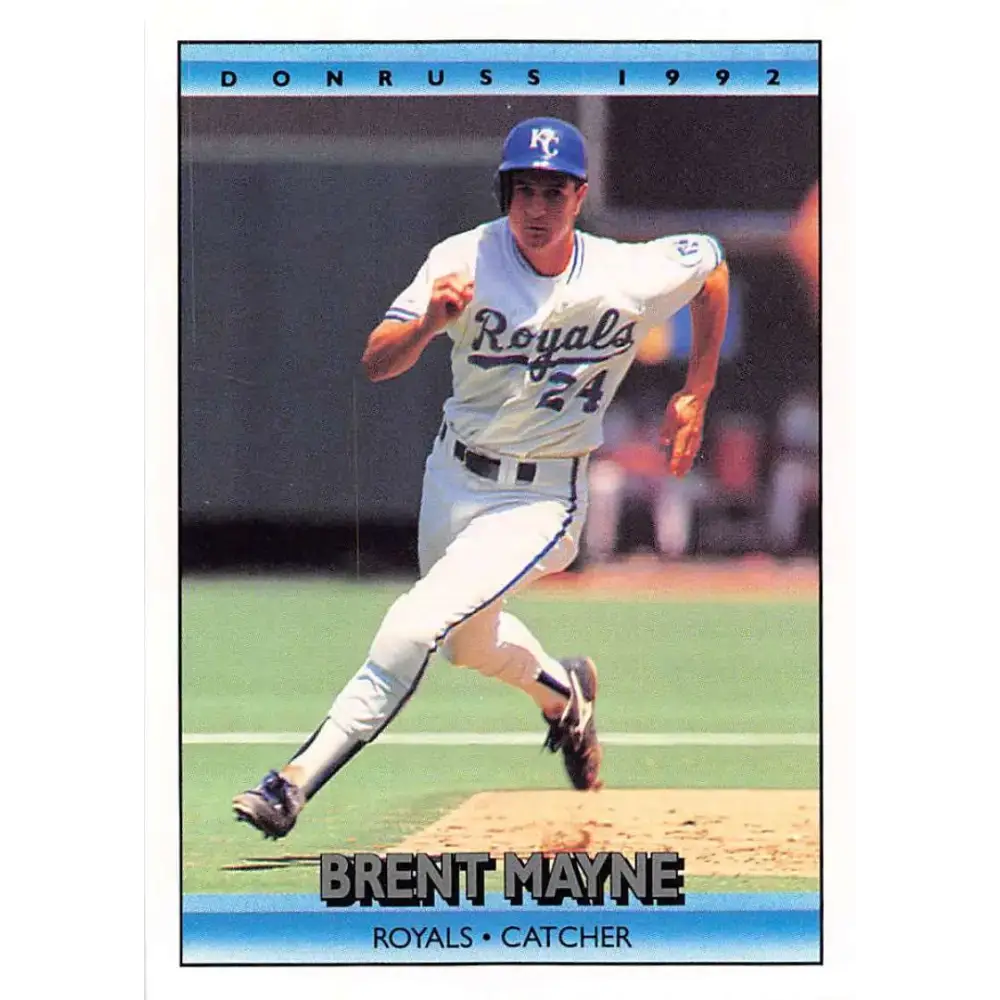 1992 Donruss #265 Brent Mayne NM-MT Kansas City Royals Baseball Card - Baseball Card Single