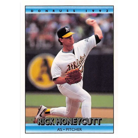1992 Donruss #269 Rick Honeycutt NM-MT Oakland Athletics Baseball Card - Baseball Card Single