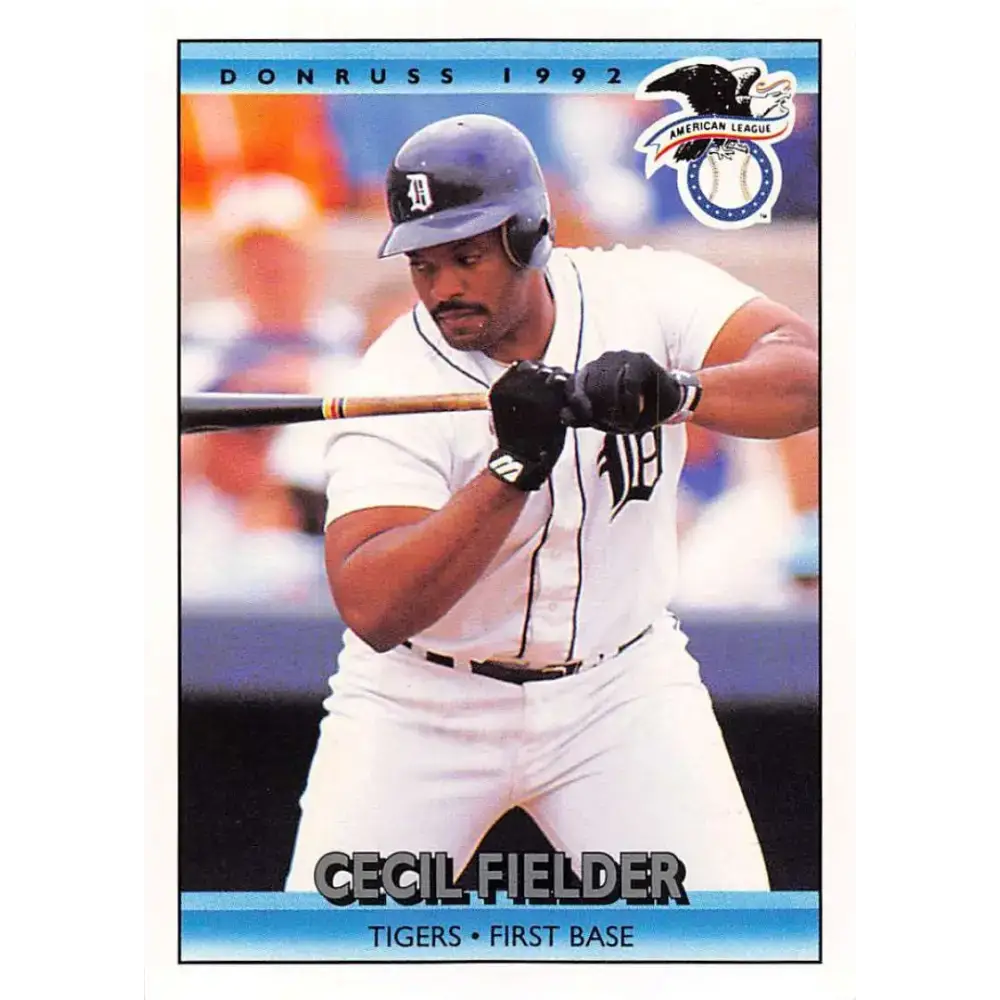1992 Donruss #27 Cecil Fielder AS NM-MT Detroit Tigers Baseball Card - Baseball Card Single