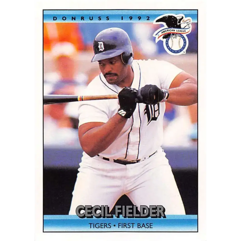 1992 Donruss #27 Cecil Fielder AS NM-MT Detroit Tigers Baseball Card - Baseball Card Single