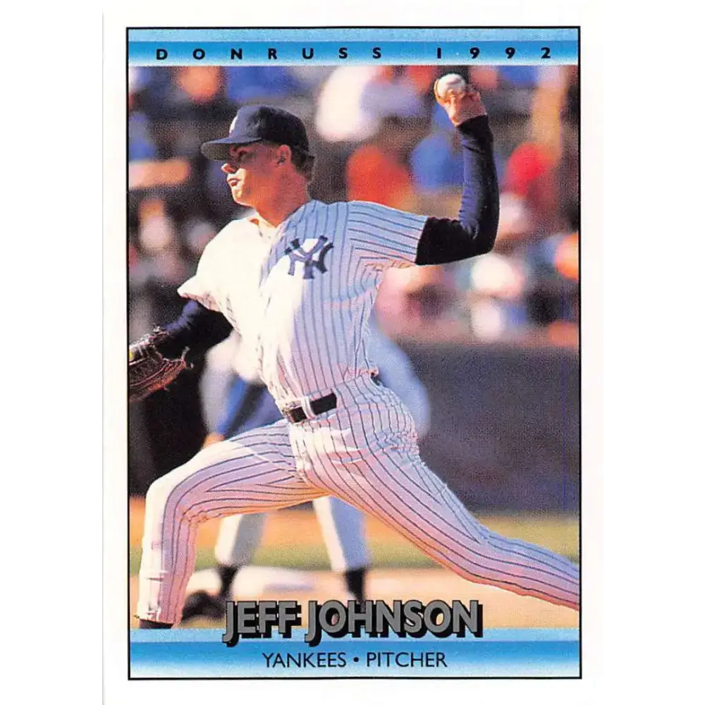 1992 Donruss #275 Jeff Johnson NM-MT New York Yankees Baseball Card - Baseball Card Single