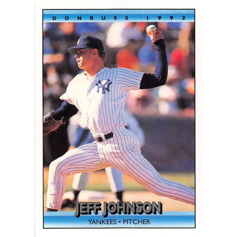 1992 Donruss #275 Jeff Johnson NM-MT New York Yankees Baseball Card - Baseball Card Single