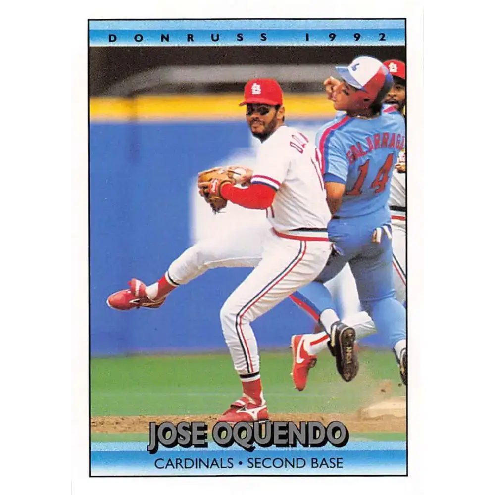 1992 Donruss #280 Jose Oquendo NM-MT St. Louis Cardinals Baseball Card - Baseball Card Single