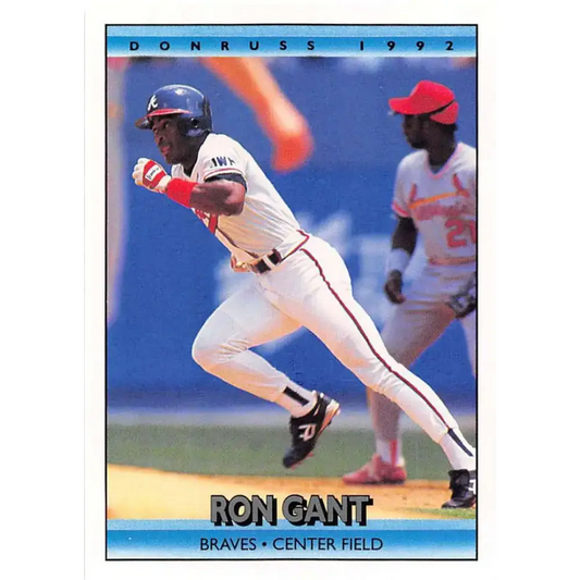 1992 Donruss #284 Ron Gant NM-MT Atlanta Braves Baseball Card - Baseball Card Single