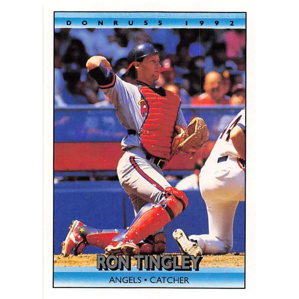 1992 Donruss #287 Ron Tingley NM-MT California Angels Baseball Card - Baseball Card Single
