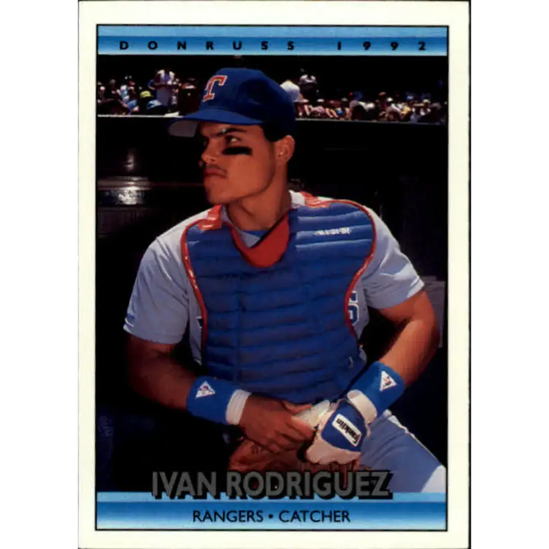 1992 Donruss #289 Ivan Rodriguez NM-MT Texas Rangers Baseball Card - Baseball Card Single