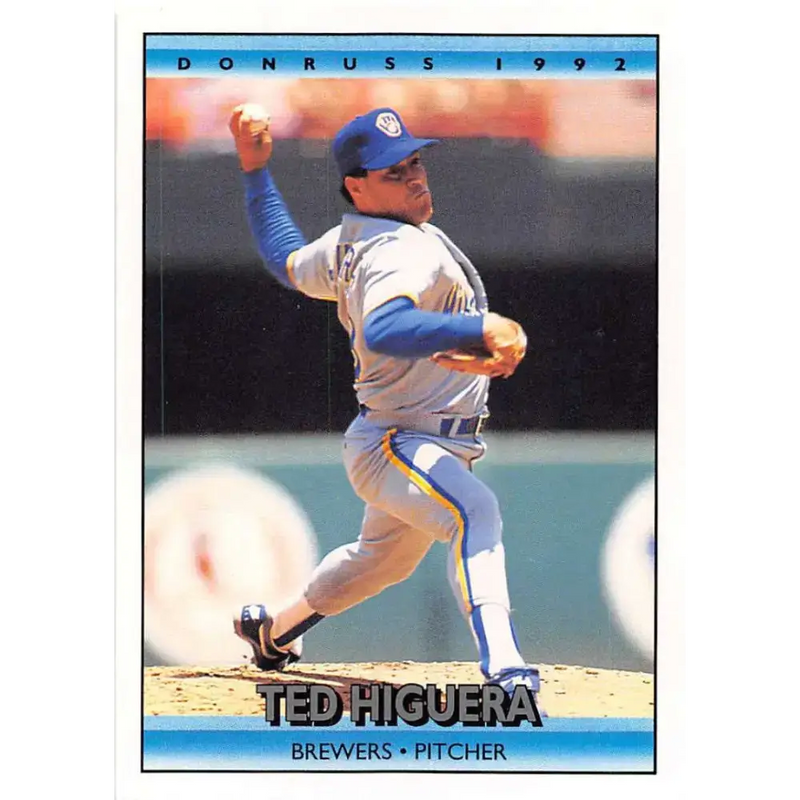 1992 Donruss #294 Teddy Higuera NM-MT Milwaukee Brewers Baseball Card - Baseball Card Single