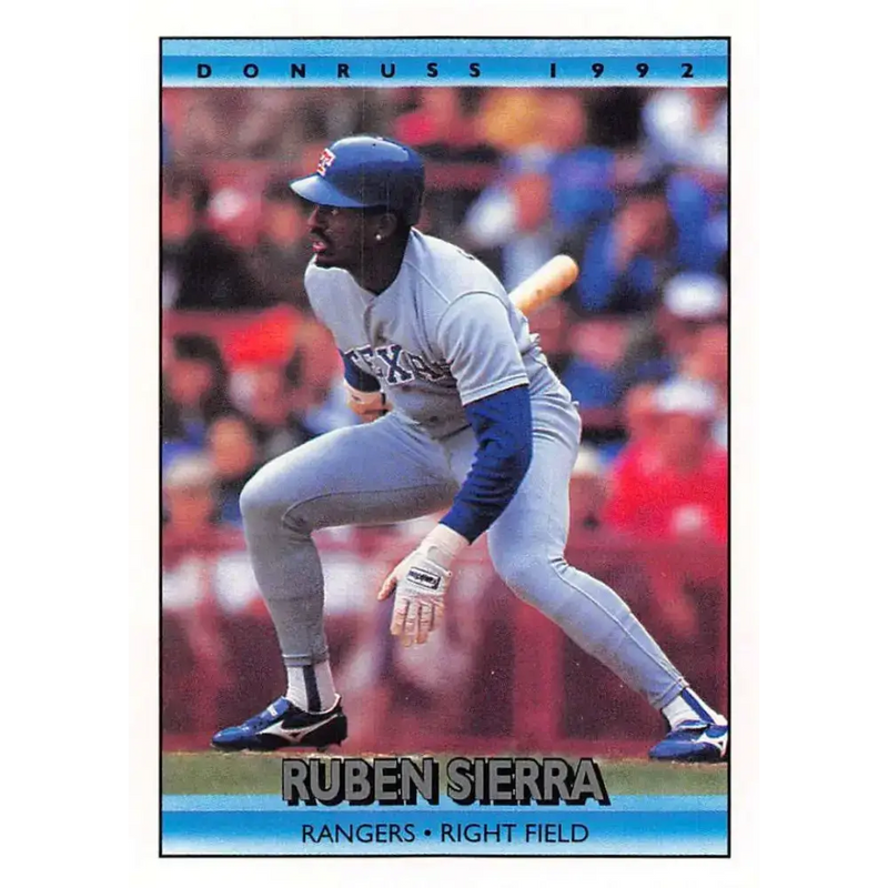 1992 Donruss #298 Ruben Sierra NM-MT Texas Rangers Baseball Card - Baseball Card Single