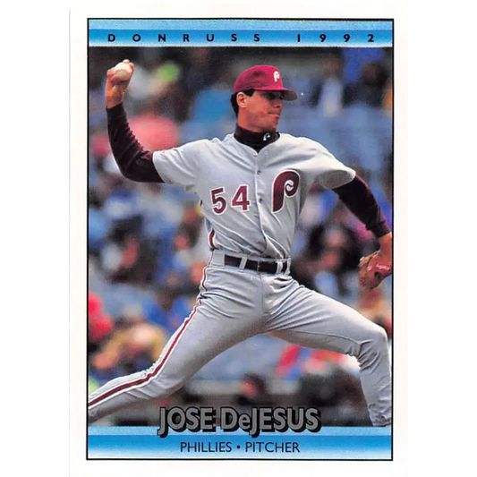 1992 Donruss #300 Jose DeJesus NM-MT Philadelphia Phillies Baseball Card - Baseball Card Single
