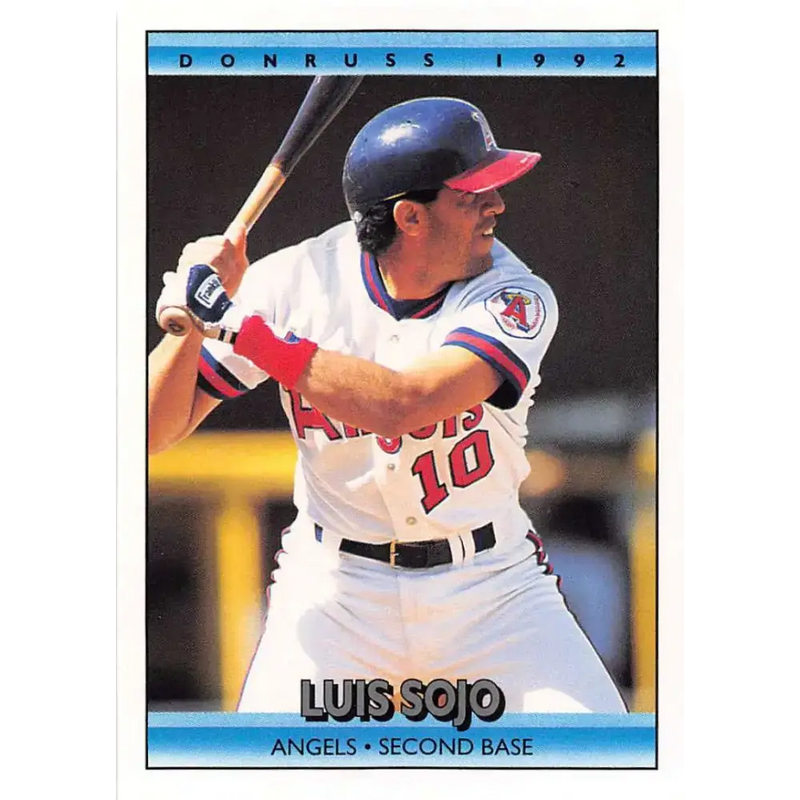 1992 Donruss #302 Luis Sojo NM-MT California Angels Baseball Card - Baseball Card Single