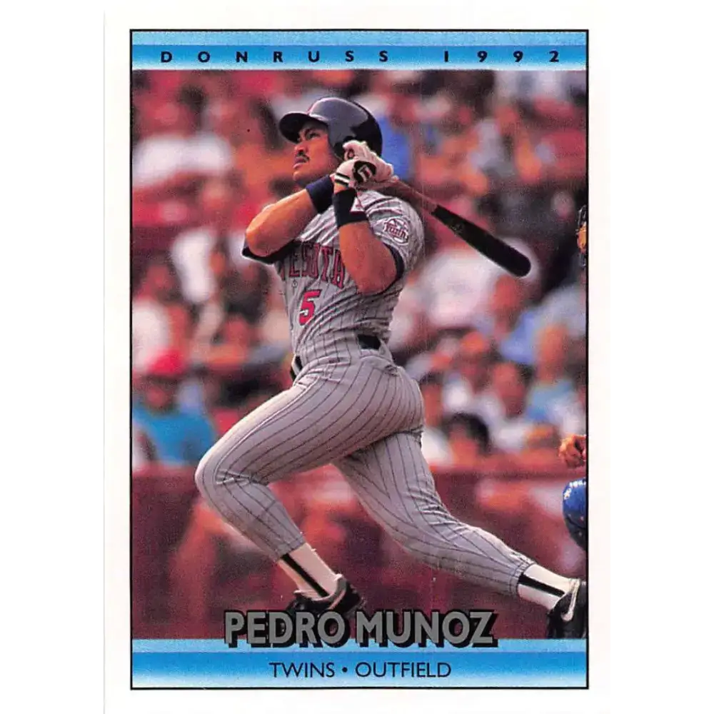 1992 Donruss #305 Pedro Munoz NM-MT Minnesota Twins Baseball Card - Baseball Card Single