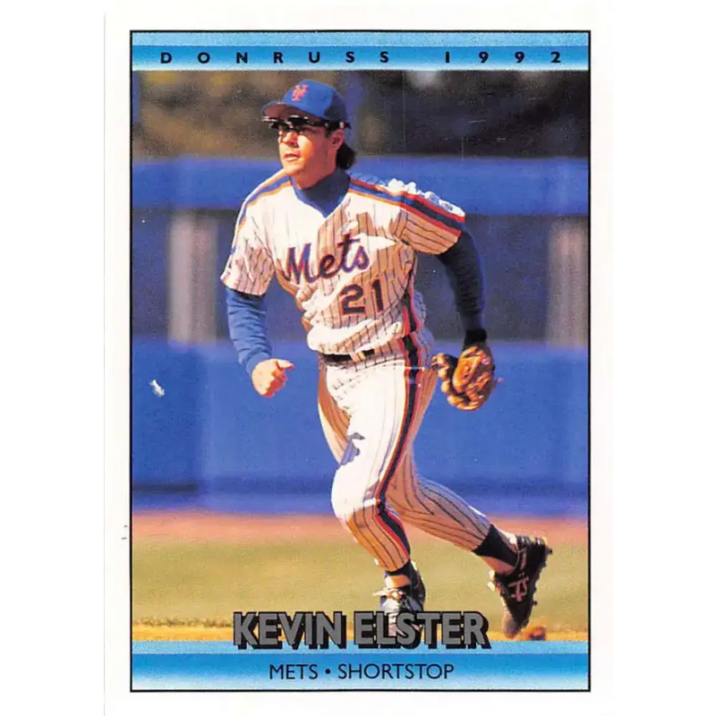 1992 Donruss #307 Kevin Elster NM-MT New York Mets Baseball Card - Baseball Card Single