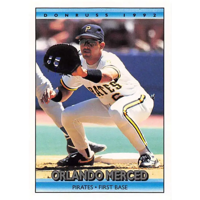 1992 Donruss #310 Orlando Merced NM-MT Pittsburgh Pirates Baseball Card - Baseball Card Single