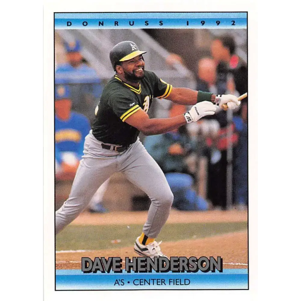 1992 Donruss #311 Dave Henderson NM-MT Oakland Athletics Baseball Card - Baseball Card Single
