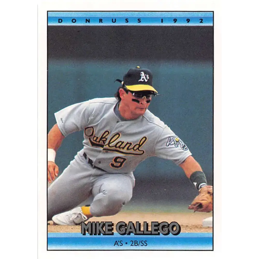 1992 Donruss #314 Mike Gallego NM-MT Oakland Athletics Baseball Card - Baseball Card Single
