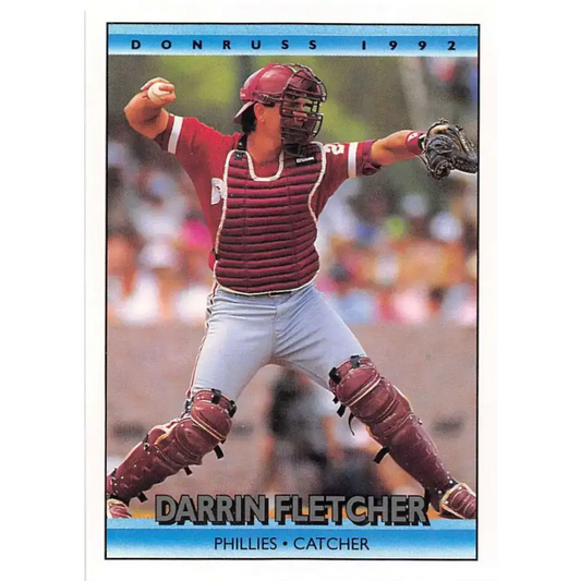 1992 Donruss #319 Darrin Fletcher NM-MT Philadelphia Phillies Baseball Card - Baseball Card Single