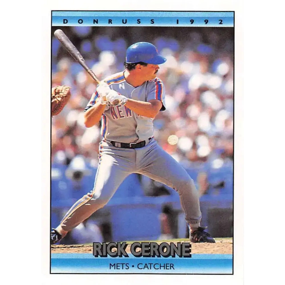 1992 Donruss #335 Rick Cerone NM-MT New York Mets Baseball Card - Baseball Card Single