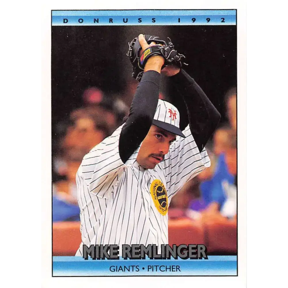 1992 Donruss #336 Mike Remlinger NM-MT San Francisco Giants Baseball Card - Baseball Card Single