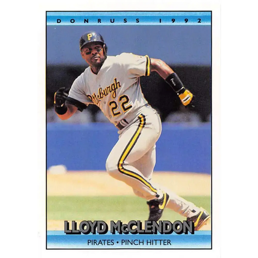 1992 Donruss #338 Lloyd McClendon NM-MT Pittsburgh Pirates Baseball Card - Baseball Card Single