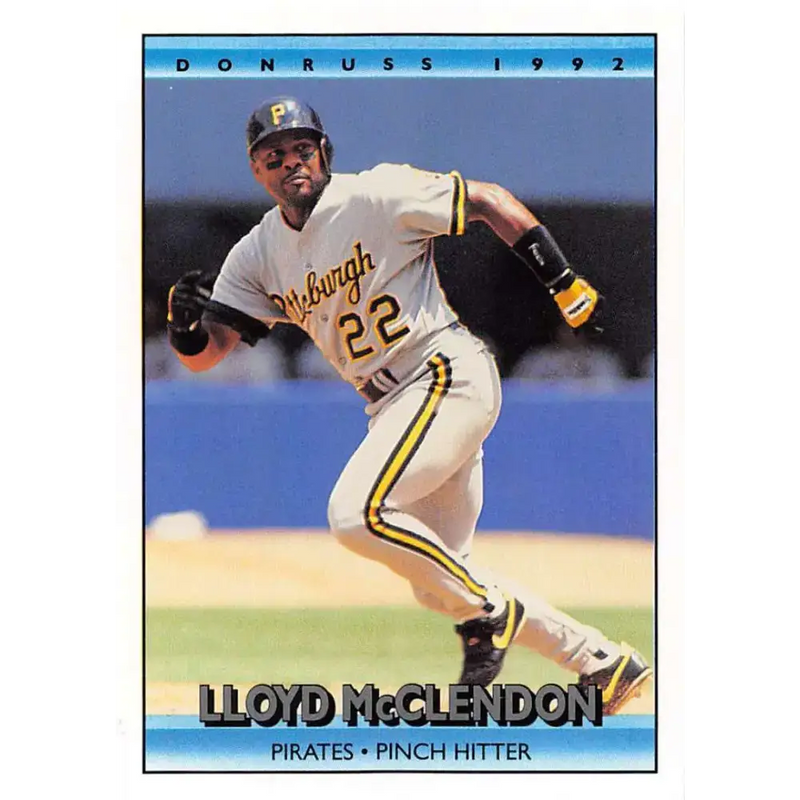 1992 Donruss #338 Lloyd McClendon NM-MT Pittsburgh Pirates Baseball Card - Baseball Card Single
