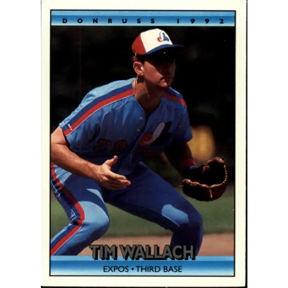 1992 Donruss #34 Tim Wallach NM-MT Montreal Expos Baseball Card - Baseball Card Single