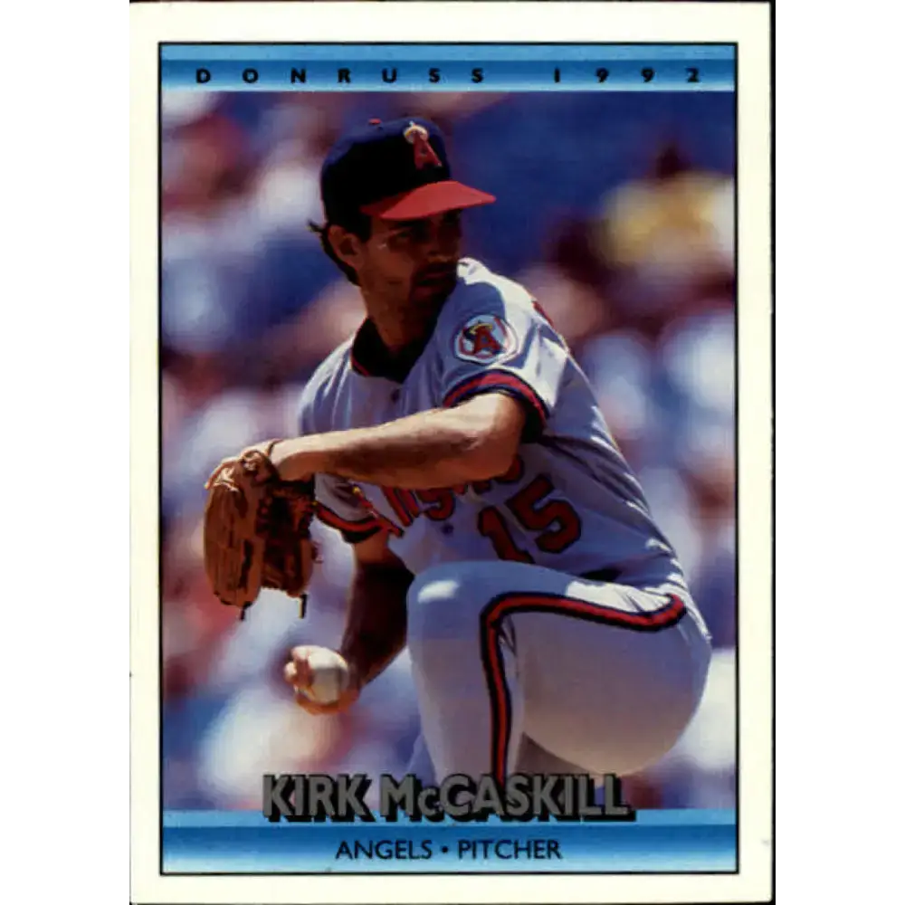 1992 Donruss #340 Kirk McCaskill NM-MT California Angels Baseball Card - Baseball Card Single