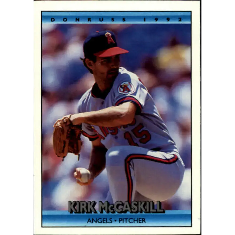 1992 Donruss #340 Kirk McCaskill NM-MT California Angels Baseball Card - Baseball Card Single