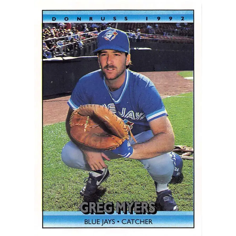 1992 Donruss #342 Greg Myers NM-MT Toronto Blue Jays Baseball Card - Baseball Card Single