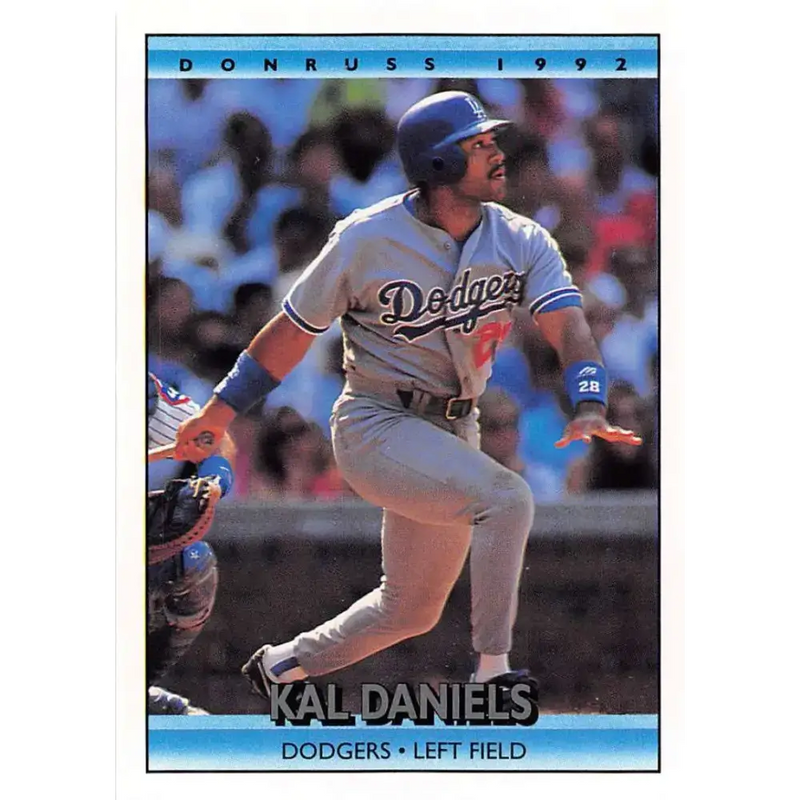 1992 Donruss #343 Kal Daniels NM-MT Los Angeles Dodgers Baseball Card - Baseball Card Single