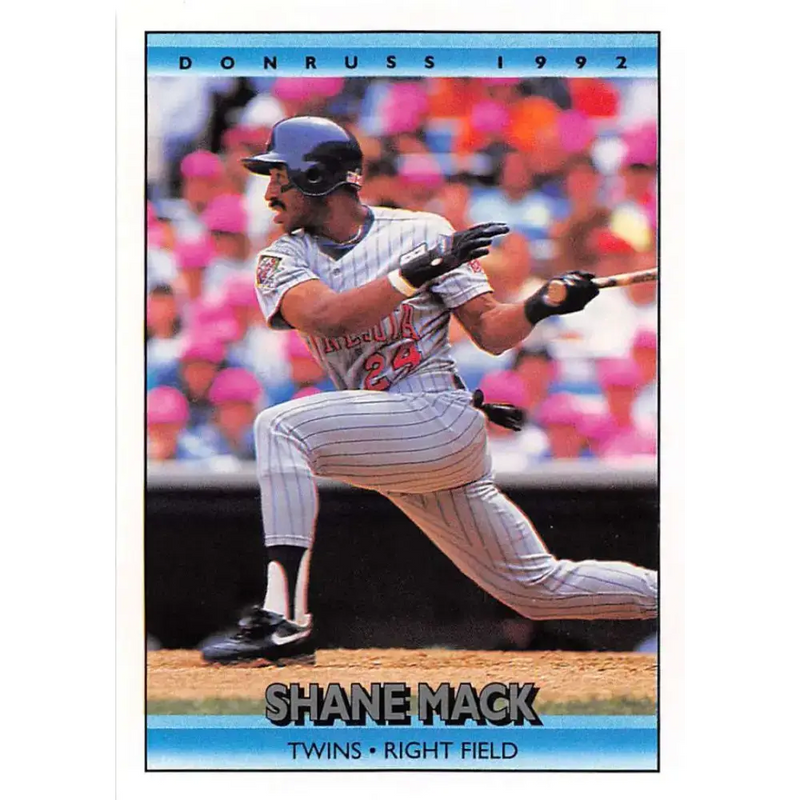 1992 Donruss #345 Shane Mack NM-MT Minnesota Twins Baseball Card - Baseball Card Single