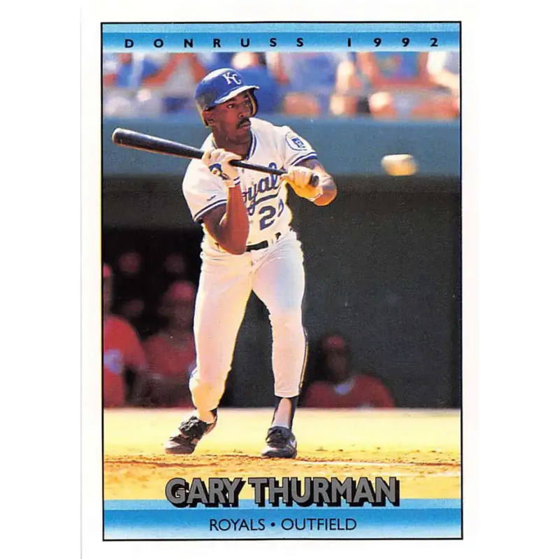 1992 Donruss #346 Gary Thurman NM-MT Kansas City Royals Baseball Card - Baseball Card Single
