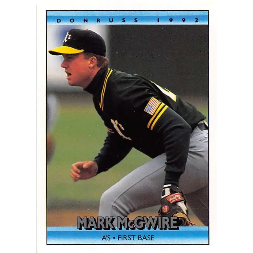 1992 Donruss #348 Mark McGwire NM-MT Oakland Athletics Baseball Card - Baseball Card Single