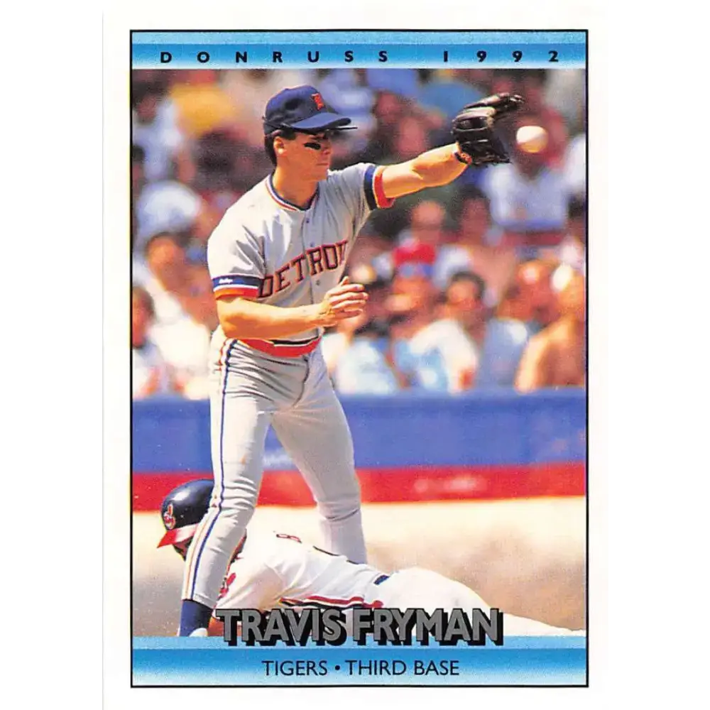 1992 Donruss #349 Travis Fryman NM-MT Detroit Tigers Baseball Card - Baseball Card Single