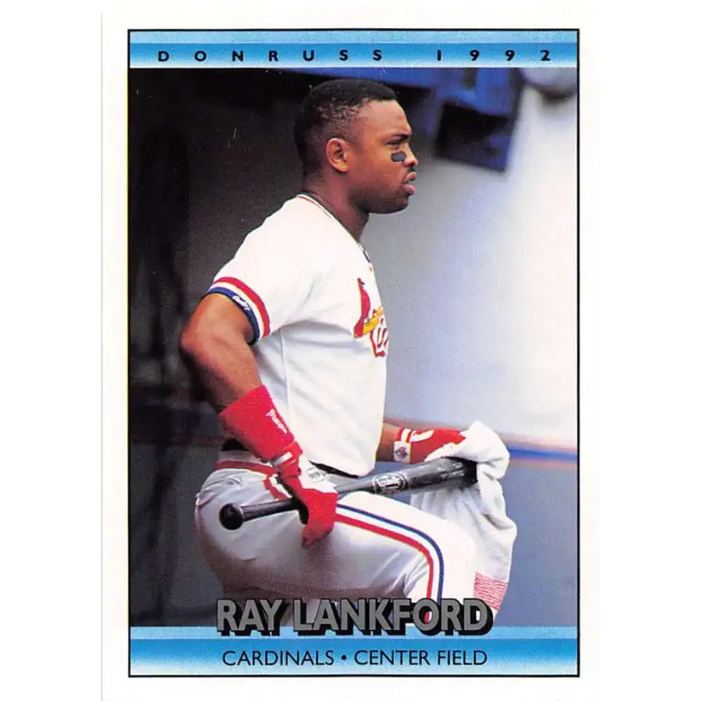1992 Donruss #350 Ray Lankford NM-MT St. Louis Cardinals Baseball Card - Baseball Card Single