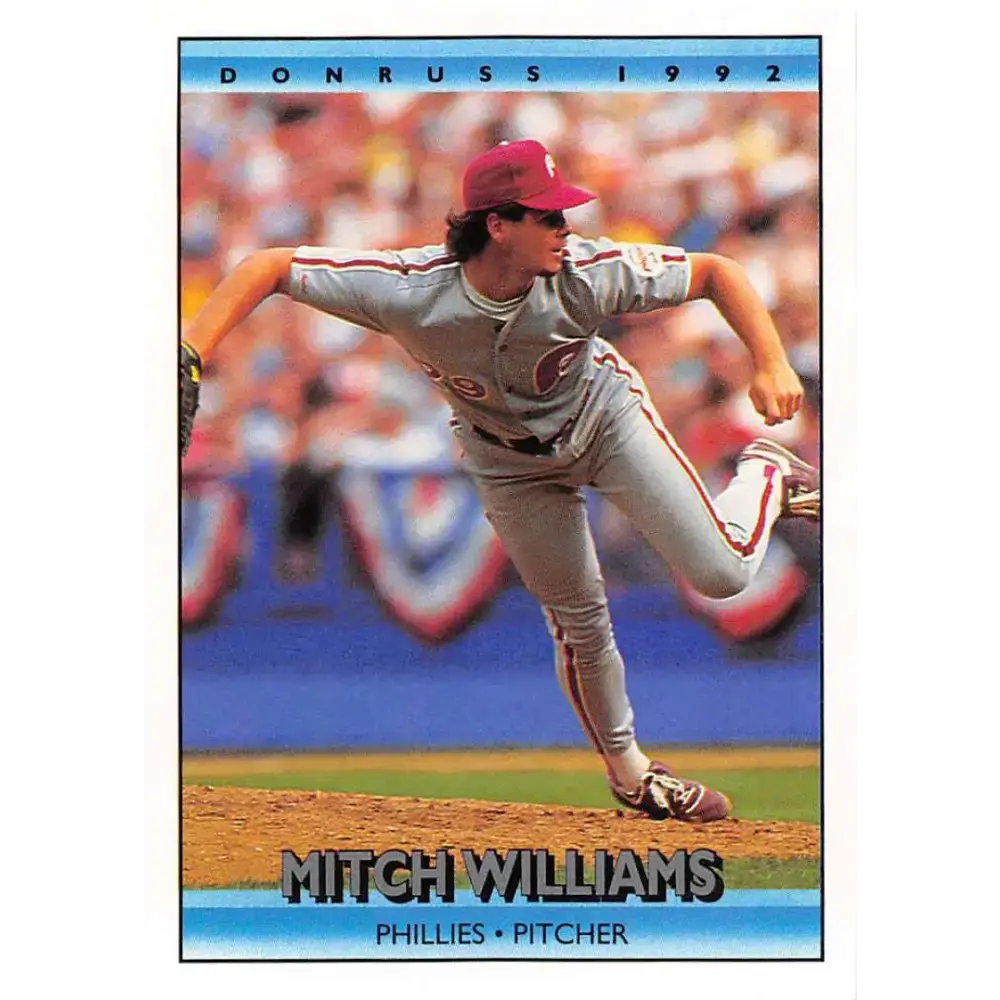 1992 Donruss #353 Mitch Williams NM-MT Philadelphia Phillies Baseball Card - Baseball Card Single