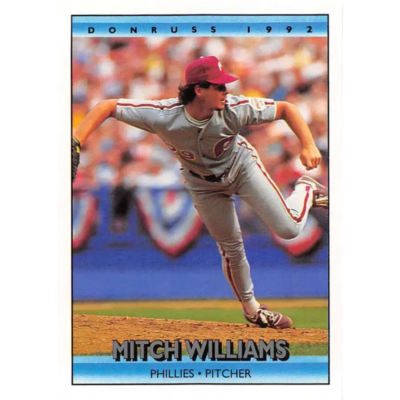 1992 Donruss #353 Mitch Williams NM-MT Philadelphia Phillies Baseball Card - Baseball Card Single