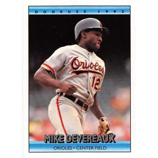1992 Donruss #354 Mike Devereaux NM-MT Baltimore Orioles Baseball Card - Baseball Card Single