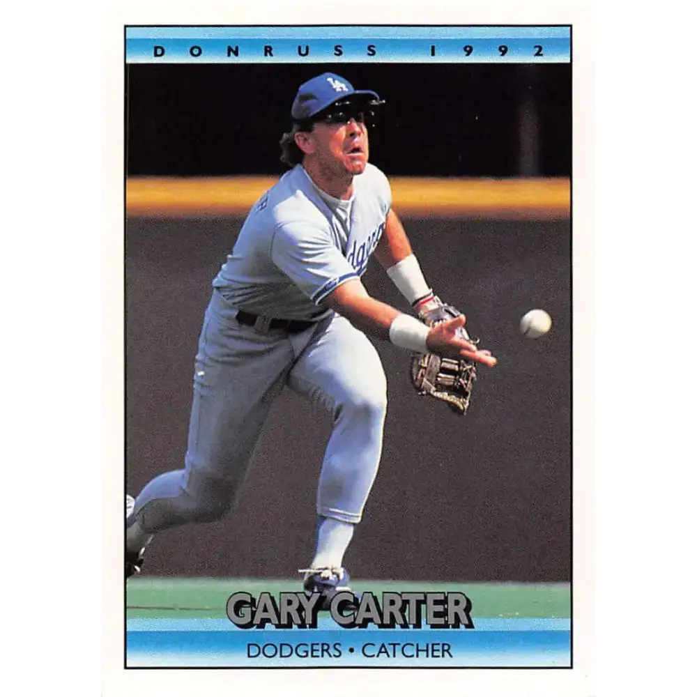 1992 Donruss #36 Gary Carter NM-MT Los Angeles Dodgers Baseball Card - Baseball Card Single