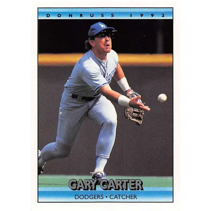1992 Donruss #36 Gary Carter NM-MT Los Angeles Dodgers Baseball Card - Baseball Card Single