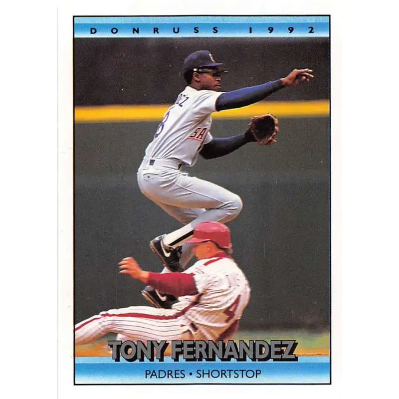 1992 Donruss #362 Tony Fernandez NM-MT San Diego Padres Baseball Card - Baseball Card Single
