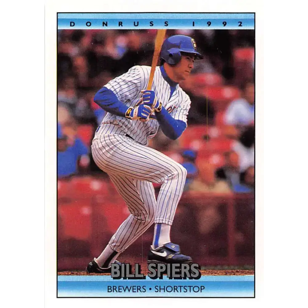 1992 Donruss #364 Bill Spiers NM-MT Milwaukee Brewers Baseball Card - Baseball Card Single