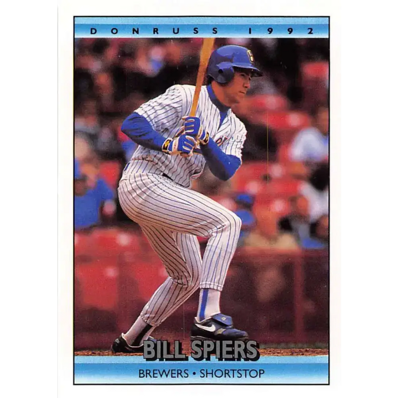 1992 Donruss #364 Bill Spiers NM-MT Milwaukee Brewers Baseball Card - Baseball Card Single