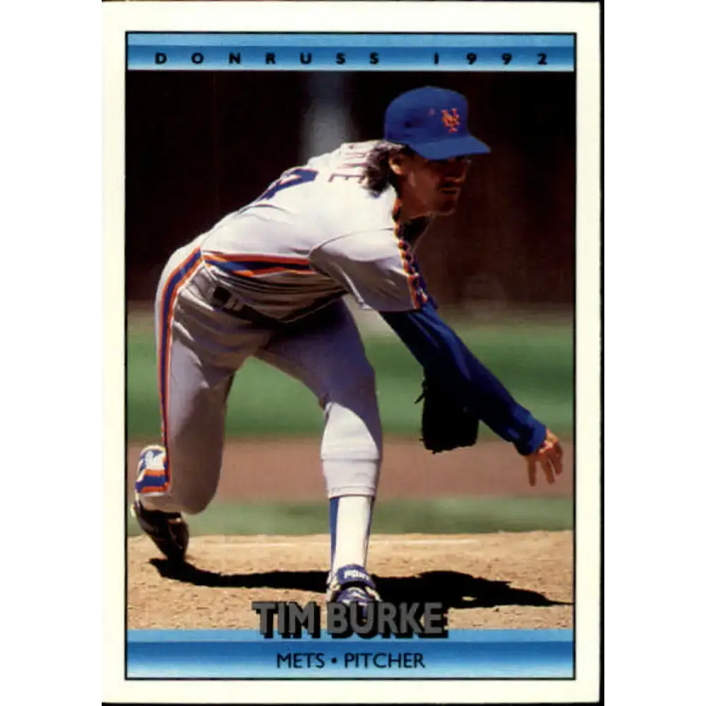 1992 Donruss #366 Tim Burke NM-MT New York Mets Baseball Card - Baseball Card Single