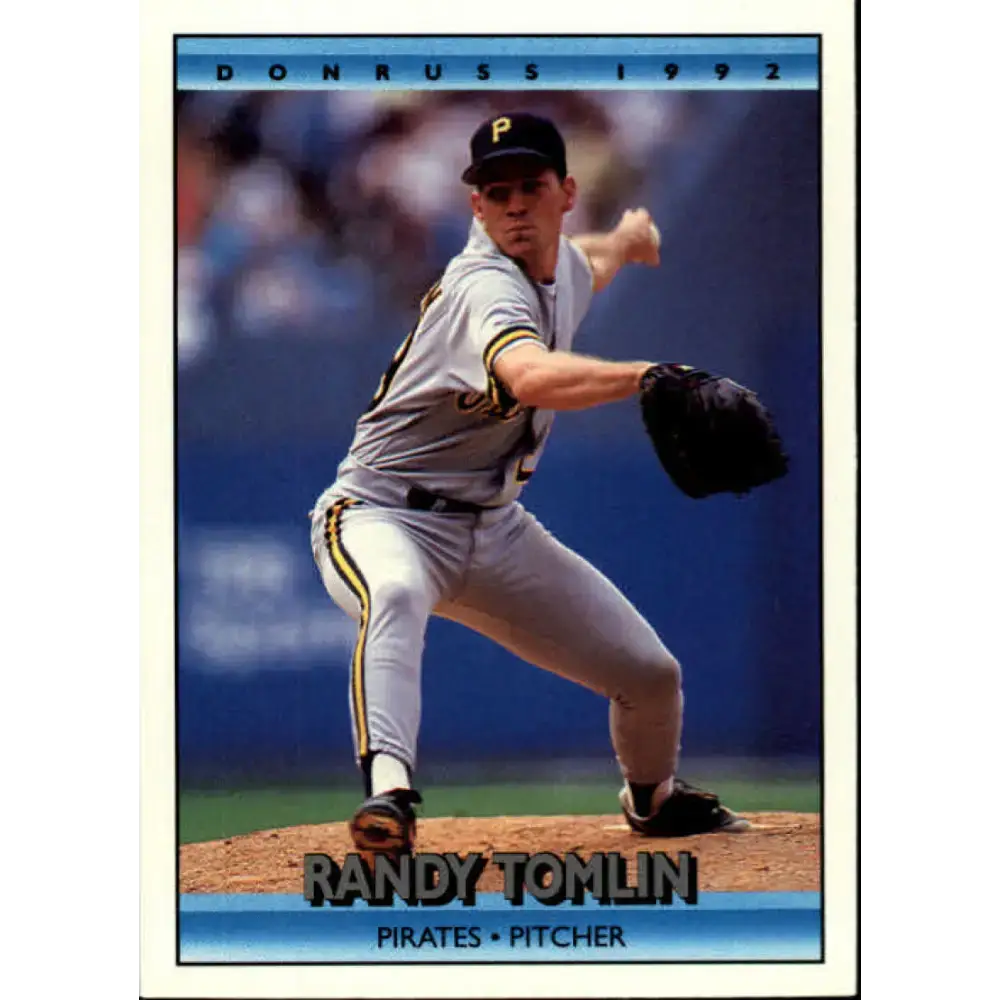 1992 Donruss #367 Randy Tomlin NM-MT Pittsburgh Pirates Baseball Card - Baseball Card Single