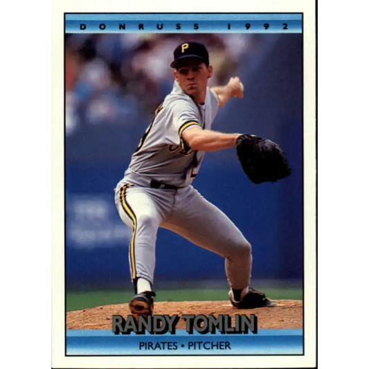 1992 Donruss #367 Randy Tomlin NM-MT Pittsburgh Pirates Baseball Card - Baseball Card Single