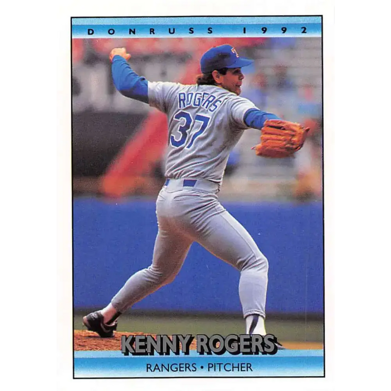 1992 Donruss #368 Kenny Rogers NM-MT Texas Rangers Baseball Card - Baseball Card Single