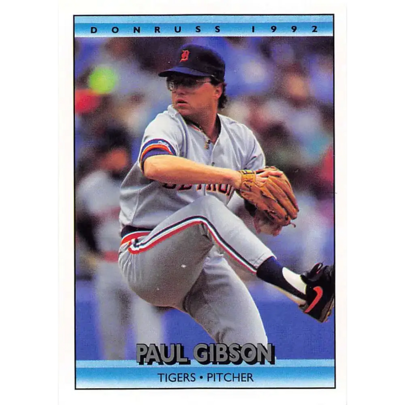 1992 Donruss #375 Paul Gibson NM-MT Detroit Tigers Baseball Card - Baseball Card Single